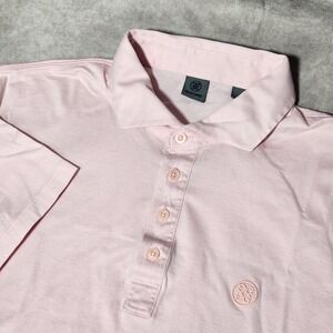 Men's G/FORE short sleeve Shirt Light Pink Golf POLO cotton Size Large